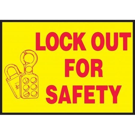 ACCUFORM LOCKOUT  TAGOUT SAFETY LABELS 3 LLKT524XVE LLKT524XVE